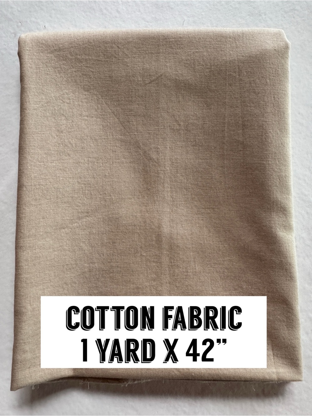Cotton Fabric Lightweight Tan (36” x 42”)